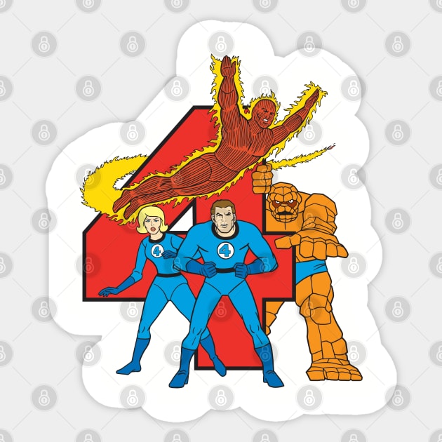 Fantastic Four Sticker by Chewbaccadoll